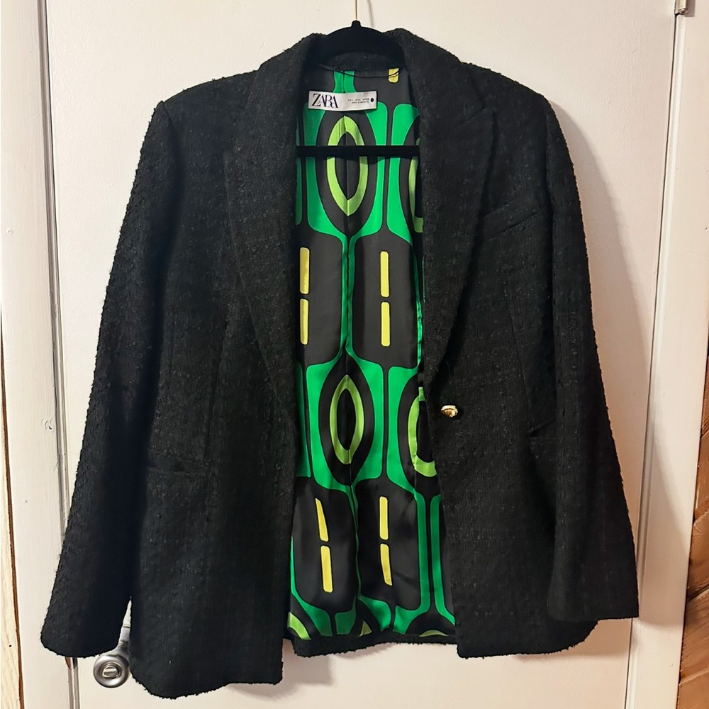 Oversized Tweed Blazer